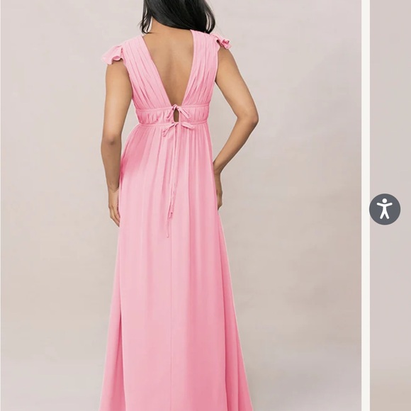 Revelry Cora Chiffon Maxi Dress in Rosette color Size 6 - Picture 2 of 4